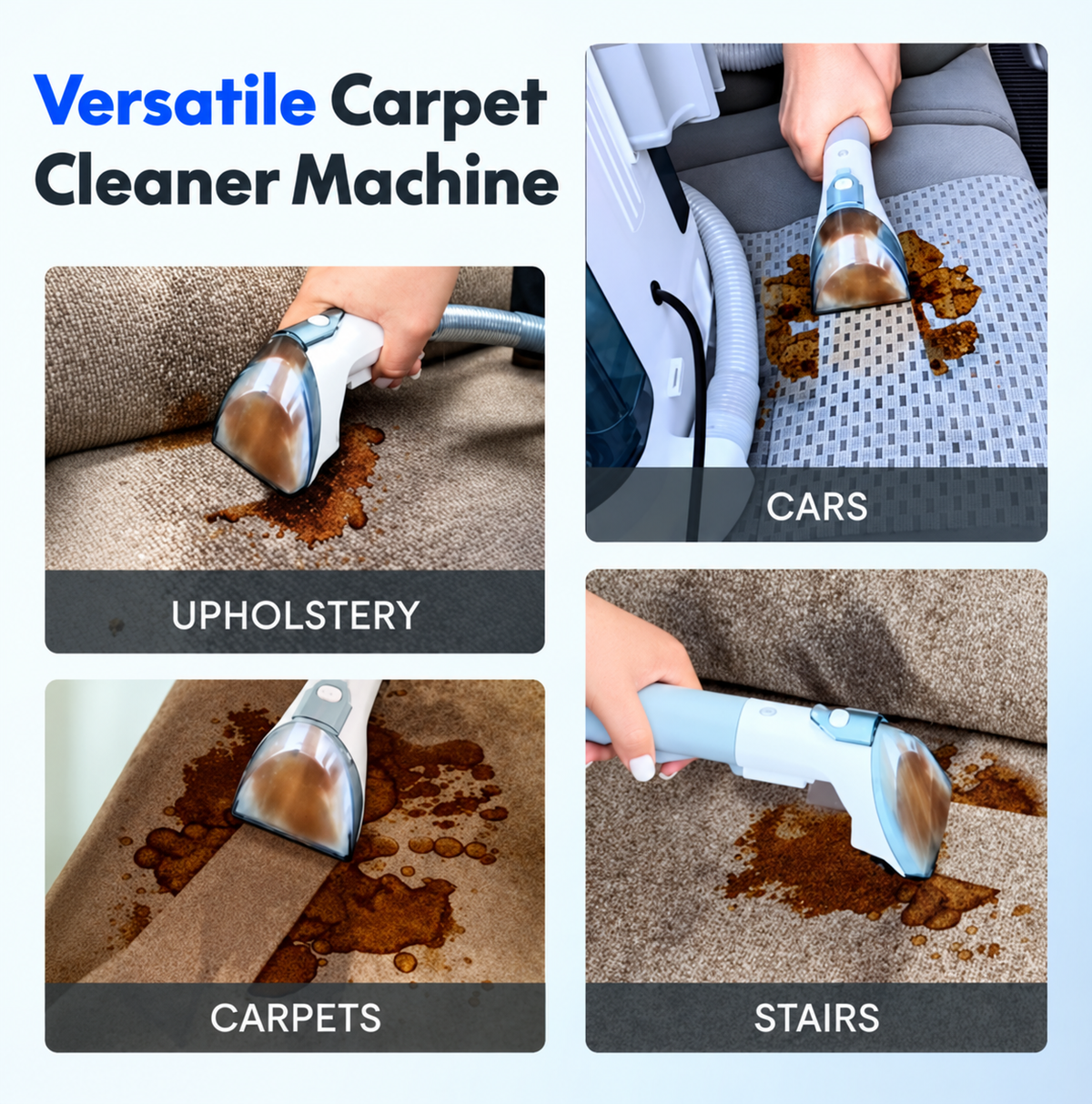 Nookvia Portable Carpet & Upholstery Cleaner