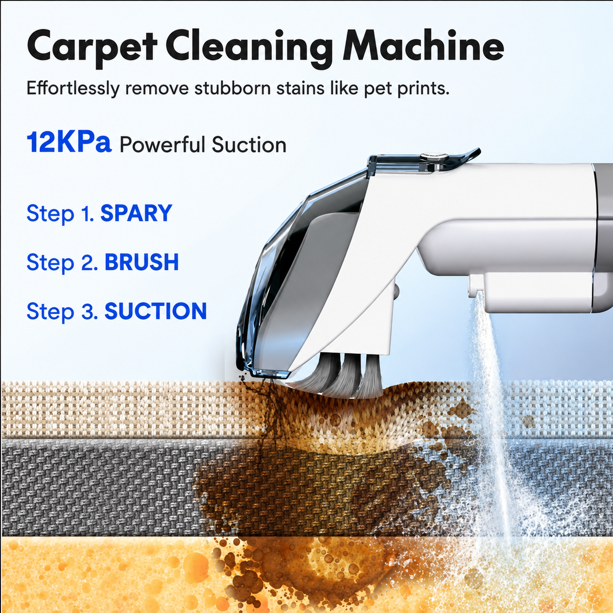 Nookvia Portable Carpet & Upholstery Cleaner